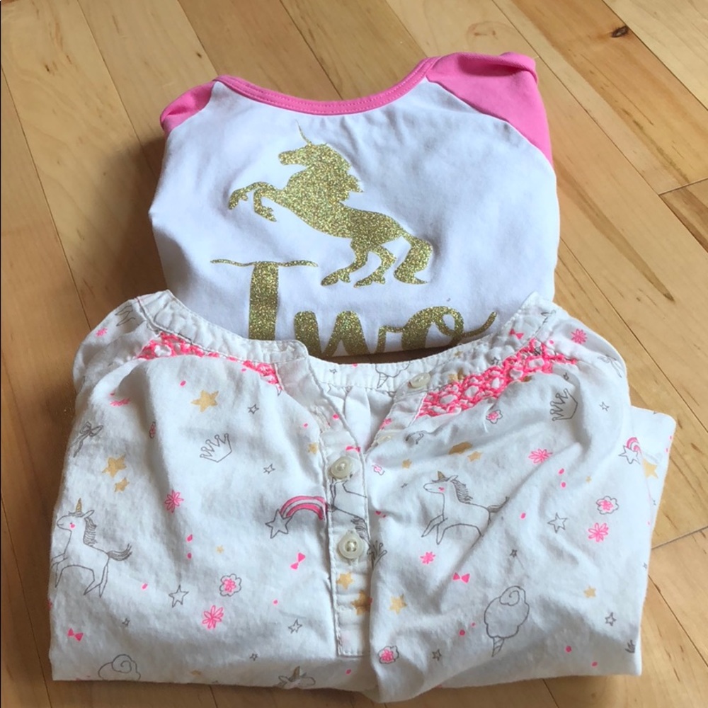 Bundle of Two unicorn tops